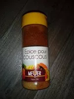 Mängden socker i Épices pour couscous