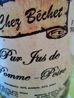 Mängden socker i Jus de pomme - poire
