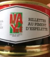 Mängden socker i Rillettes au piment d ´espelette