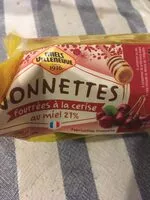 Mängden socker i Nonnettes au miel et à la cerise