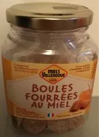 Mängden socker i Miels Villeneuve boules fourrées au miel