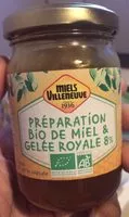 Mängden socker i Preparation Bio miel & gelee royale 8%