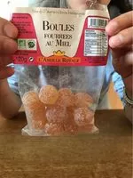 Mängden socker i Boules fourrées au miel