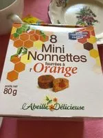 Mängden socker i 8 Mini Nonnettes Fourrées à l'Orange