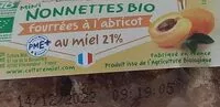 Mängden socker i Nonnettes bio fourrées à l'abricot