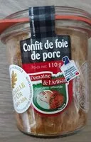 Mängden socker i Confit de foie de porc