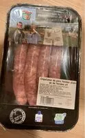 Mängden socker i Chipolatas de porc fermier plein air de vendee