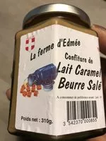 Mängden socker i Confiture de Lait Caramel Beurre Salé