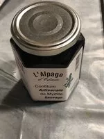 Mängden socker i Confiture Artisanale de Myrtille Sauvage