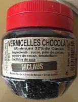 Mängden socker i Vermicelles au chocolat NICLAUS