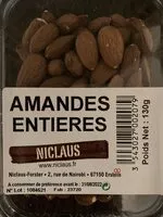 Mängden socker i Amandes entières