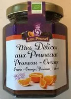 Mängden socker i Mes Délices Aux Pruneaux Pruneau / Orange 210g-lou Prunel