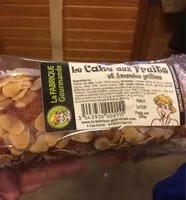 Mängden socker i Cake aux fruits et au miel LA FABRIQUE GOURMANDE