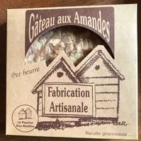 Mängden socker i Gâteau au amandes