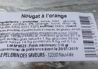Mängden socker i Nougat a l orange