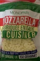 Mängden socker i Mozzarella