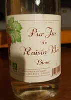 Mängden socker i Pur jus de raisin bio blanc