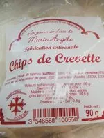 Mängden socker i Chips de crevette