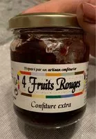 Mängden socker i Confiture 4 fruit rouges