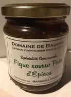 Mängden socker i Confiture de figue saveur pain d'épices