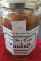 Mängden socker i Confiture extra Mirabelle