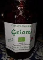 Mängden socker i Confiture griotte bio artisan confiturier