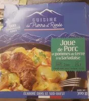Mängden socker i joue de porc et pommes de terre à la sarladaise