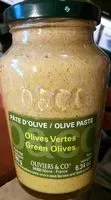 Mängden socker i Pâte d'olive verte