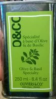 Mängden socker i Spécialité à base d'olive & de basilic