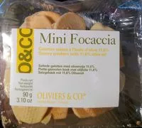 Mängden socker i Mini Focaccia