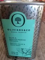 Mängden socker i Huile olive et menthe fraiche pressees