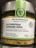 Mängden socker i L’authentique tapenade verte