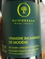 Mängden socker i Vinaigre balsamique de modène