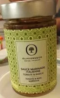 Mängden socker i Sauce marinade italienne tomate basilic