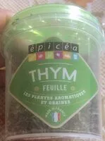 Mängden socker i Thym feuille déshydratée