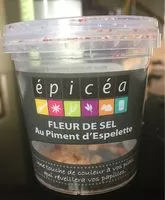 Mängden socker i Fleur de sel au piment d'espelette