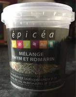Mängden socker i Melange thym et romarin
