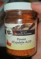 Mängden socker i Piment d'Espelette AOP