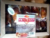 Mängden socker i 16 cakes fourrés myrtille