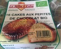Mängden socker i 16 cakes aux pépites de chocolat bio