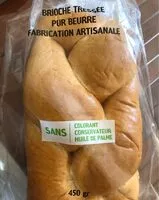 Mängden socker i Brioche tressée pur beurre