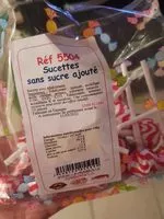 Mängden socker i Sucettes sans sucre ajouté