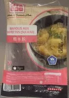 Mängden socker i Raviolis aux crevettes (Sui Kao)