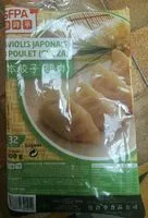 Mängden socker i Raviolis japonais au poulet (gyoza)
