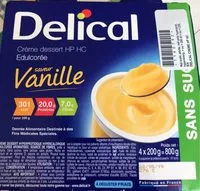 Mängden socker i Crème dessert edulcorée