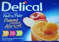 Mängden socker i Delical Nutra'pote Pomme Saveur Abricot 4 X