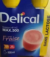 Mängden socker i Delical Max 300 Fraise 4X300ML