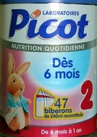 Mängden socker i Nutrition quotidienne dès 6 mois