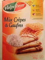 Mängden socker i Mix Crêpes & Gaufres
