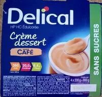 Mängden socker i Crème dessert saveur café